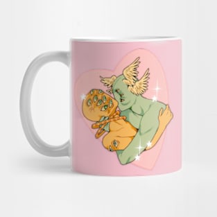 Angels in love heart Mug